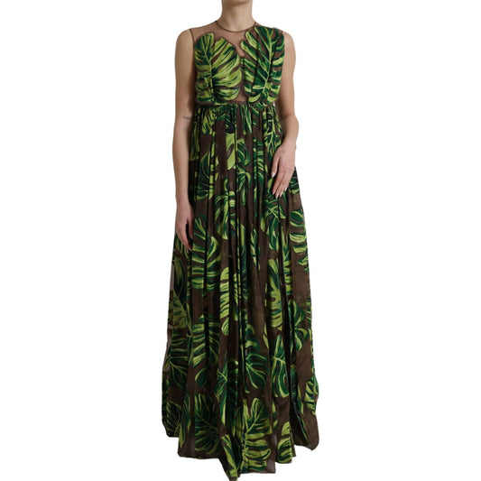 Dolce & Gabbana Elegant A-Line Sleeveless Silk Blend Dress Dolce & Gabbana Black