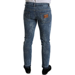 Dolce & Gabbana Blue Washed Skinny Cotton Stretch Denim Jeans