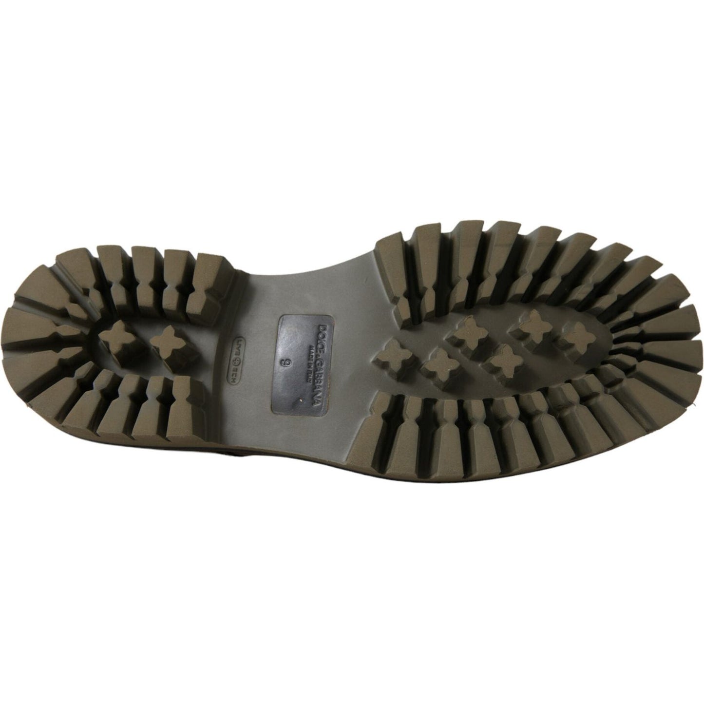 Dolce & Gabbana Black Leather Lace Up Derby Men Dress Shoes