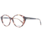 Max & Co Brown Women Glasses Frame in full-rim plastic with round style, demo lenses, and 53-16-140 size dimensions.