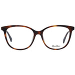 Max Mara Brown Women Glasses Frame in full-rim butterfly style, made of plastic with demo lenses, includes branded case.