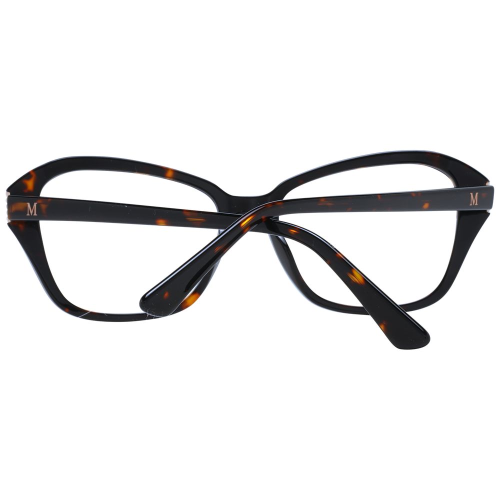 Marciano by Guess Brown Women Glasses Frame with full-rim plastic design, size 54-16-145, featuring spring hinge and rectangle style.
