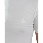 Dolce & Gabbana White Collared Short Sleeve Crown T-shirt