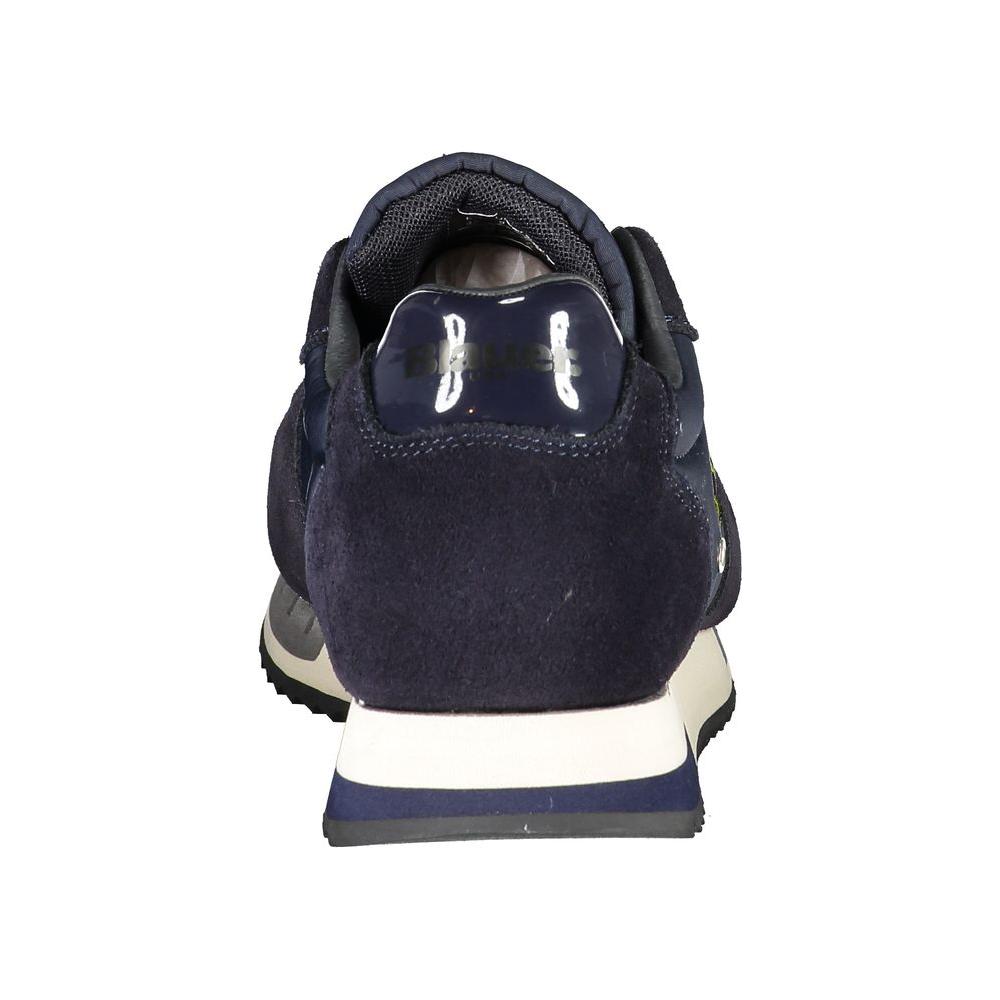 Blauer Contrast Lace-Up Sports Sneakers in Blue BL-23162-EU45/US12-FBB-141