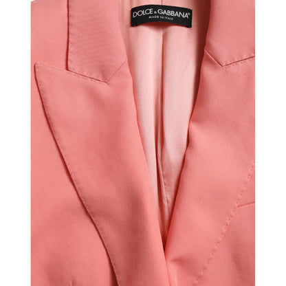 Dolce & Gabbana Pink Polyester Single Breasted Blazer Jacket