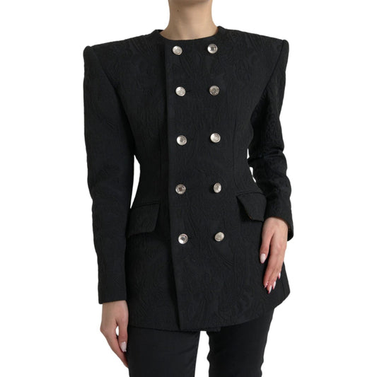 Dolce & Gabbana Elegant Double Breasted Blazer Jacket Dolce & Gabbana Black