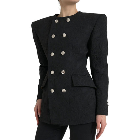 Dolce & Gabbana Elegant Double Breasted Blazer Jacket Dolce & Gabbana Black
