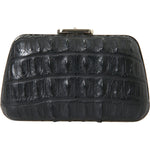 Balenciaga Black Exotic Skin Leather Shoulder Crossbody Box Clutch Bag