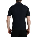 Dolce & Gabbana Dark Blue Collared Short Sleeve Polo T-shirt