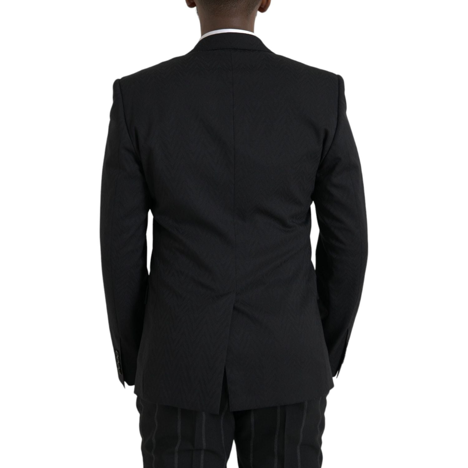 Dolce & Gabbana Black MARTINI Slim Fit Jacket Coat Blazer