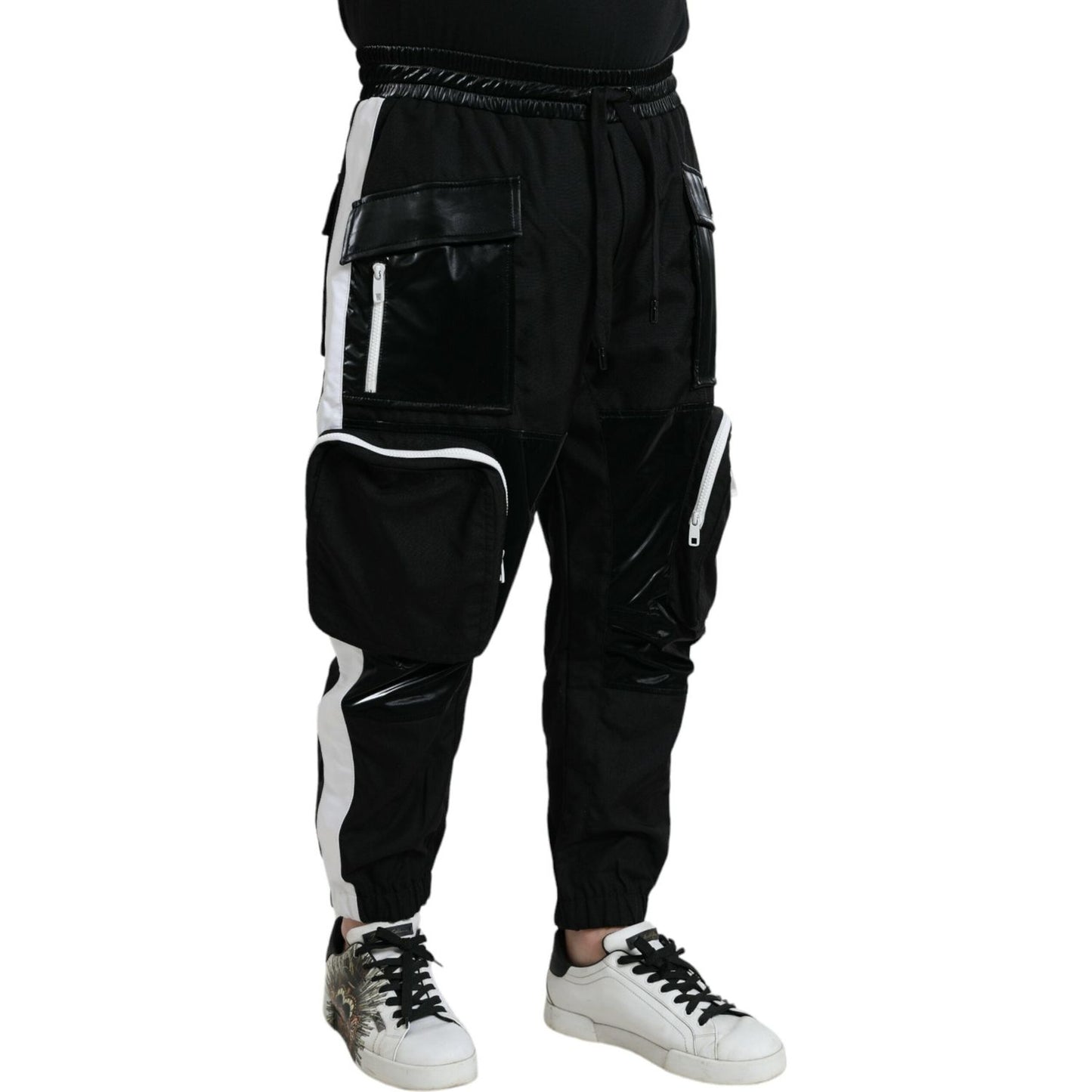 Dolce & Gabbana Black Nylon Cargo Jogger Men Sweatpants Pants