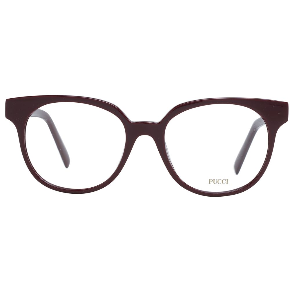 Emilio Pucci Burgundy Plastic Glasses (Frames)