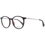 Max & Co Brown Women Glasses Frame, full-rim panto style, plastic material, demo lenses, size 52-17-140, includes branded case.