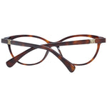 Max Mara Brown Women Glasses Frame, full-rim butterfly style in plastic, with demo lenses, includes branded case.