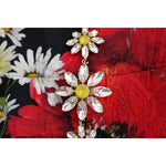 Dolce & Gabbana Multicolor Silk Floral Crystal Long Maxi Dress