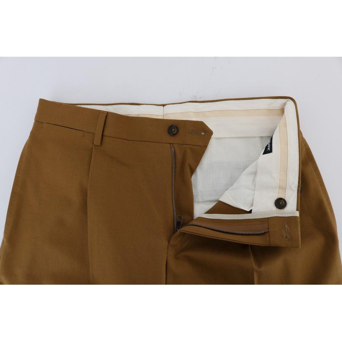 Dolce & Gabbana Brown Stretch Cotton Pants PAN60763-8