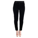 Ermanno Scervino Chic Black Slim Fit Cropped Pants Jeans & Pants Ermanno Scervino Black