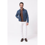 Don The Fuller Blue Cotton Men Jacket