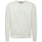 People Of Shibuya Chic White Tech Fabric Crewneck Sweater