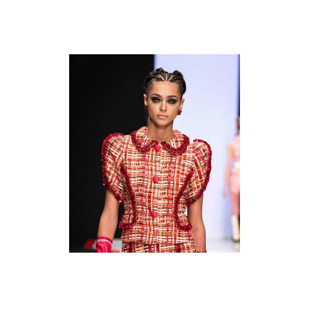 Elisabetta Franchi Pink Viscose Blazer