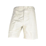 Don The Fuller White Cotton Men Bermuda Short