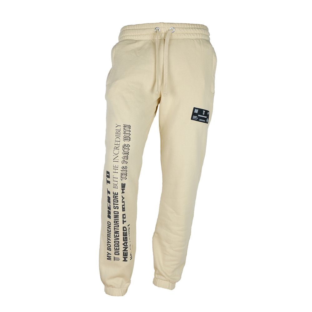 Diego Venturino Beige Cotton Men's Track Pant DI-6855-S