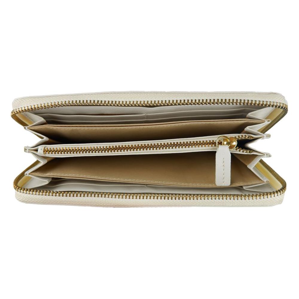 Cavalli Class White Calfskin Women Wallet