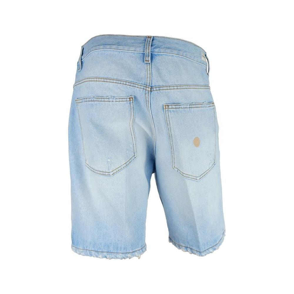 Don The Fuller Blue Cotton Men Bermuda Shorts