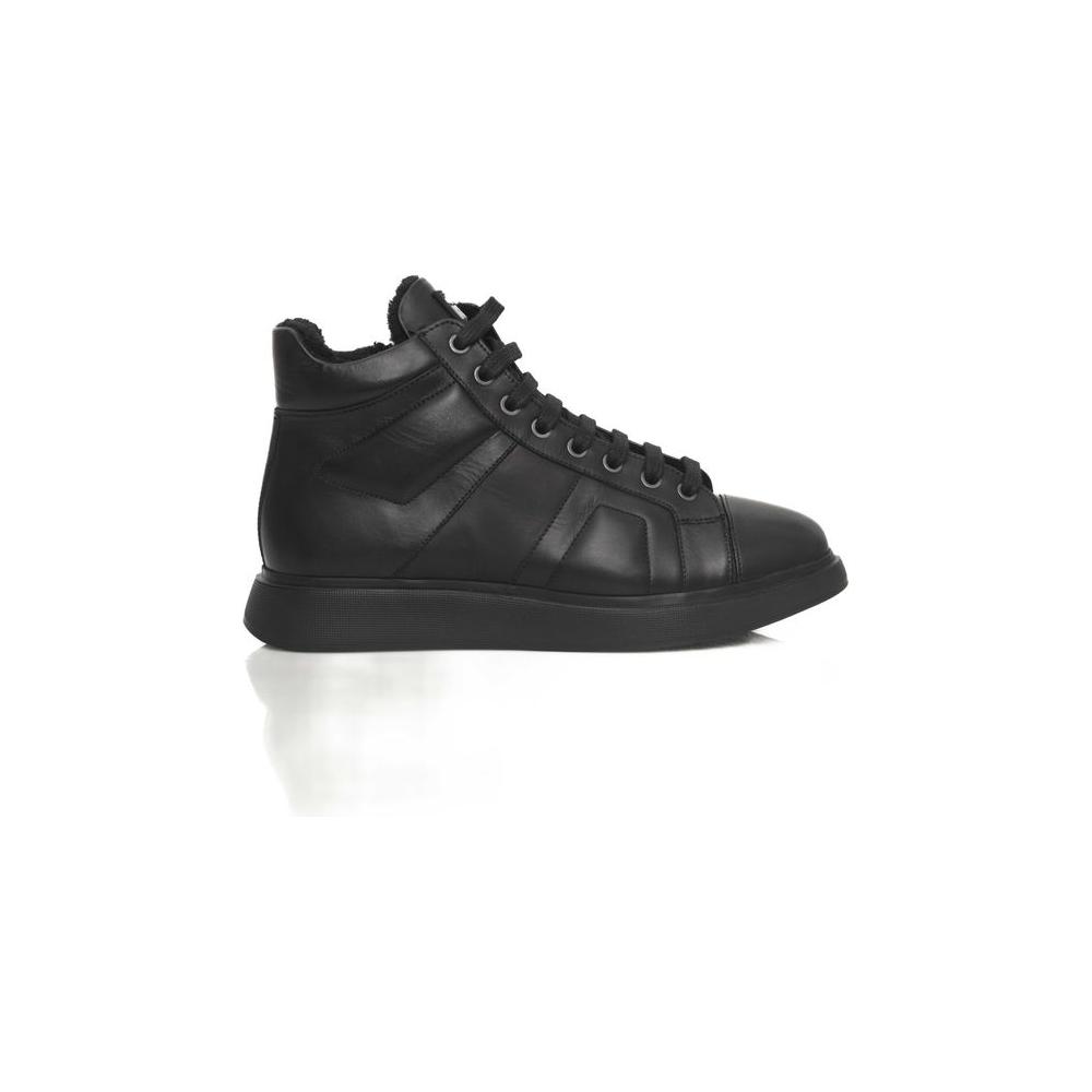 Cerruti 1881 Black Cowhide Women Sneaker