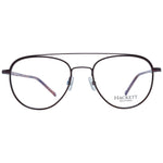 Hackett Brown Men Glasses Frame with stainless steel aviator design and demo lenses, full-rim style. Includes branded case.