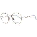 Sandro Gold Women Glasses Frame with full-rim stainless steel design and demo lenses in a branded case.