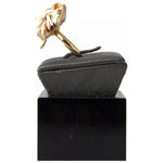 Dolce & Gabbana Gold Brass Resin Beige Dog Pet Accessory Ring FASHION ACCESSORIES