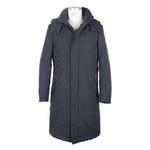 Made in Italy Black Wool Men's Raincoat LO-5077-IT50 | L