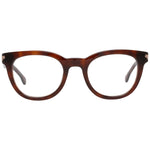 Lozza Brown Women Glasses Frame in full-rim butterfly style with plastic material, size 47-21-135 for fashionable eyewear.