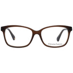Christian Lacroix Brown Women Glasses Frame full-rim style, plastic material, size 53-15-140, comes with branded case, trapezium design.