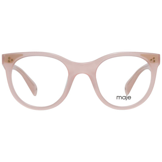 Maje Pink Women Glasses Frame in rose color, plastic full-rim with 48-21-130 size. Includes branded case.