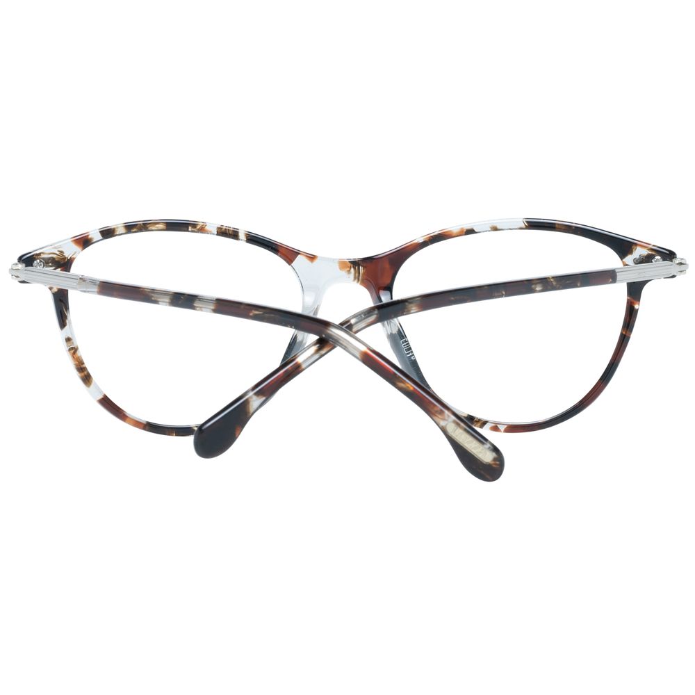 Stylish Lozza Brown Women Glasses Frame with full-rim rectangle style and plastic frame material.
