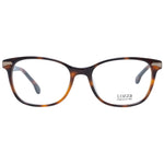 Lozza Brown Women Glasses Frame with oval full-rim, plastic material, spring hinge, 135 temples length. Includes branded case.
