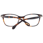 Lozza Brown Women Glasses Frame, full-rim oval design, plastic material, spring hinge, 50-17-135 size, includes branded case.