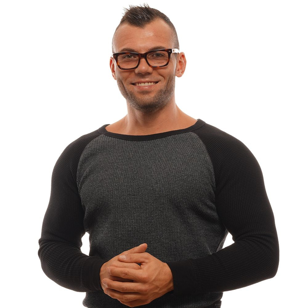 Ermenegildo Zegna Brown Plastic Glasses (Frames)