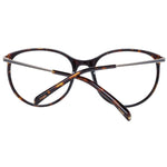 Maje Brown Women Glasses Frame in acetate full-rim round style with demo lenses, size 53-17-135, includes branded case.