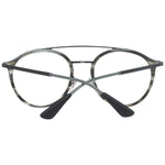 Police Gray Men Glasses Frame in full-rim aviator style with metal and plastic material, featuring a grey color and demo lenses.