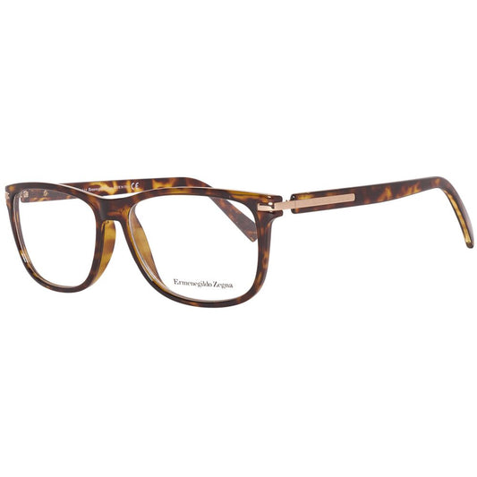 Ermenegildo Zegna Brown Men Glasses Frame