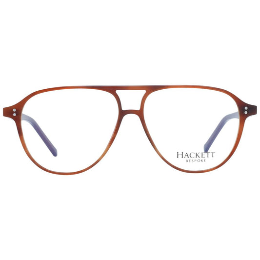 Hackett Brown Men Glasses Frame in full-rim acetate with aviator style.