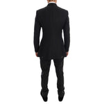 Dolce & Gabbana Gray Wool Double Breasted 3 Piece Suit