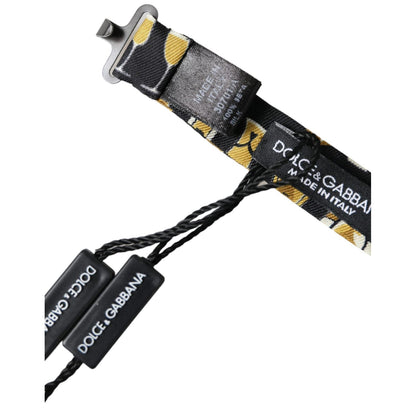 Dolce & Gabbana Black Silk Cocktail Adjustable Neck Men Bow Tie