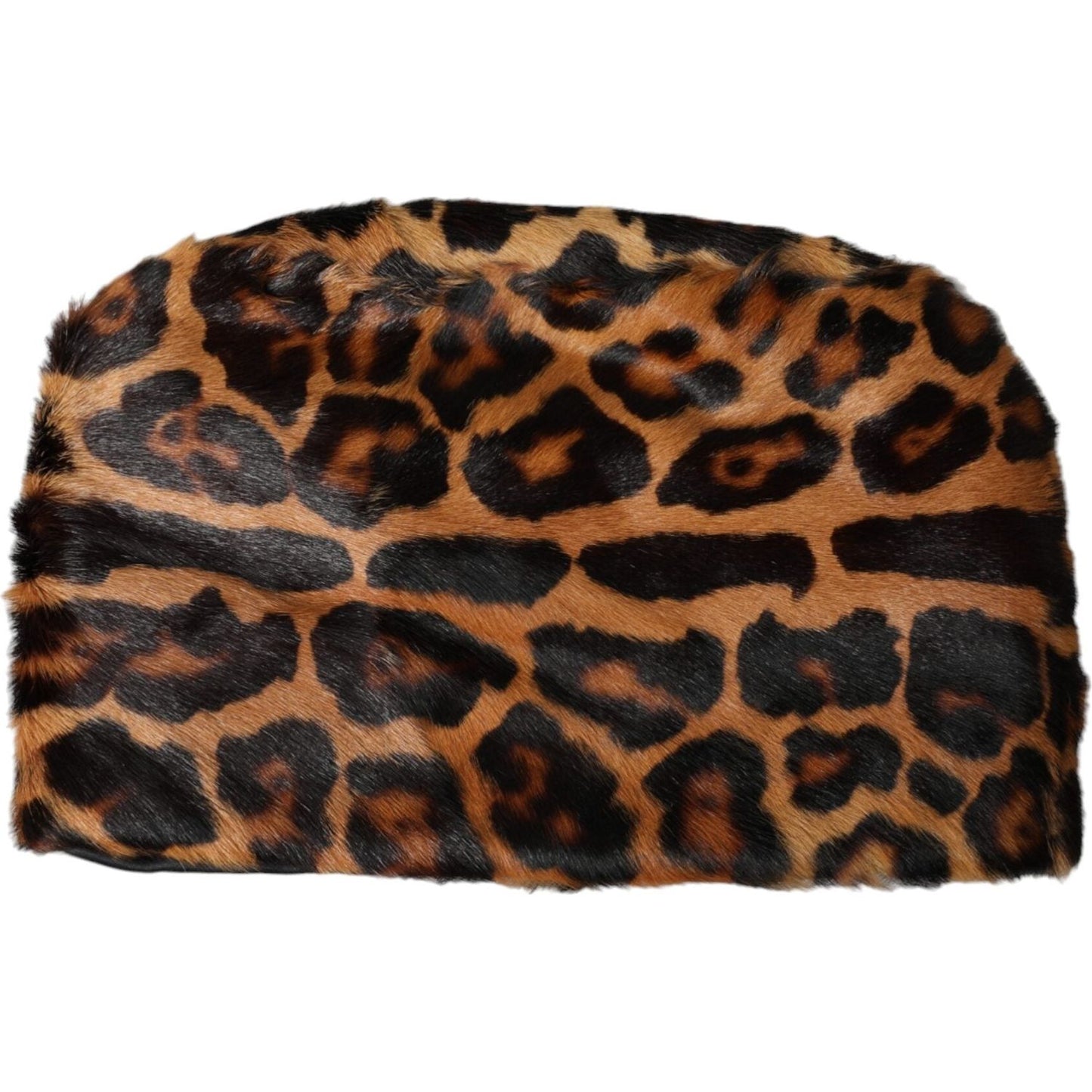Dolce & Gabbana Brown Leopard Fur Women Bucket Hat HAT9555-58