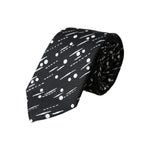 Dolce & Gabbana Black Dotted 100% Silk Adjustable Tie
