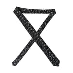 Dolce & Gabbana Black Dotted 100% Silk Adjustable Tie