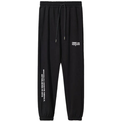 Comme Des Fuckdown Black Cotton Men Sweatpants
